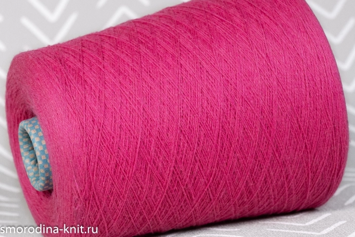 Кашемир, art. CASHMERE, Италия, Cariaggi, Состав: 100% кашемир, Метраж: 2/28 1400м/100гр., Цвет: 22790 закатный всплеск (фуксия)