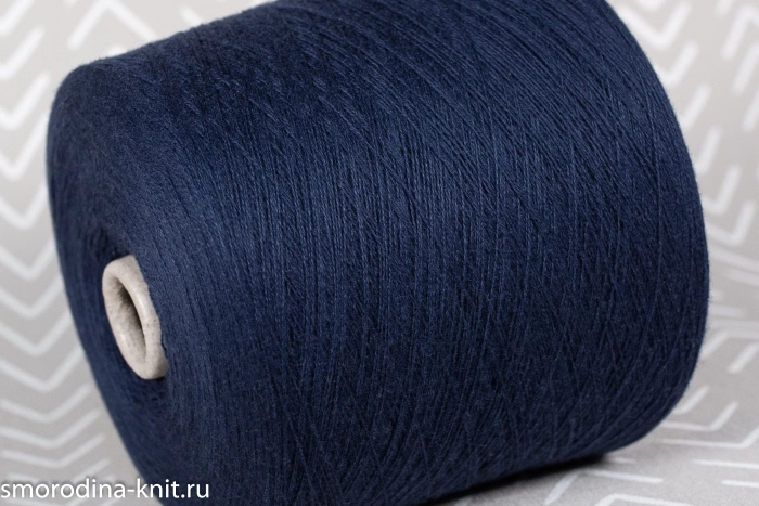 Кашемир, art. CASHMERE, Италия, Loro Piana, Состав: 100% кашемир, Метраж: 2/27 1350м/100гр., Цвет: 54367 звёздная тишина (тёмно-синий)