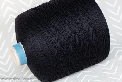 ►Хлопок, art. BIO CABLE 5, Италия, Manifattura Sesia, Состав: 100% мерсеризованный хлопок, Метраж: 430м/100г., Цвет: 0067 чёрная пантера