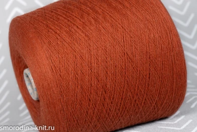 Кашемир, art. CASHMERE, Италия, Cariaggi, Состав: 100% кашемир, Метраж: 2/28 1400м/100гр., Цвет: 21525 осенний праздник (красно-оранжевый)
