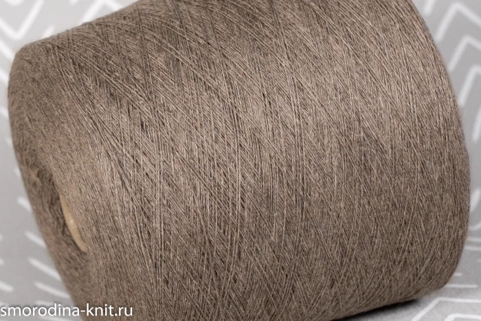 Кашемир, art. CASHMERE, Италия, Loro Piana, Состав: 100% кашемир, Метраж: 2/27 1350м/100гр., Цвет: 282 песчаный бриз (серо-бежевый меланж)