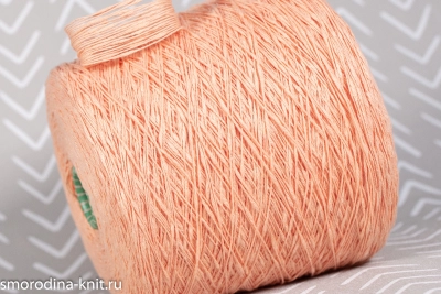 Хлопок, art. BIO FLAME, Италия, Monticolor, Состав: 100% органический хлопок, Метраж: 360м/100гр., Цвет: E376 закат у моря (очень светлый оранжевый)