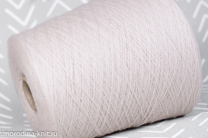 Кашемир, art. CASHMERE, Италия, Cariaggi, Состав: 100% кашемир, Метраж: 2/28 1400м/100гр., Цвет: 21513 blush воздушное безе (белый с розовым подтоном)