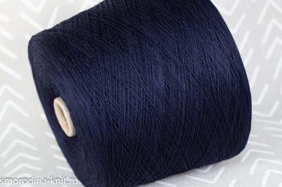 Хлопок, art. BIO CABLE 8, Италия, Manifattura Sesia, Состав: 100% мерсеризованный хлопок, Метраж: 670м/100гр., Цвет: 0066 ночные грёзы (тёмно-синий)