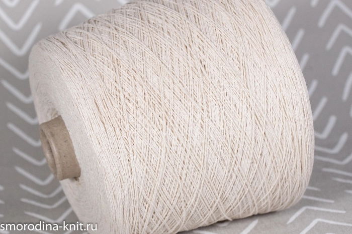 Хлопок, art. TRICOT, Италия, Filati Be.Mi.Va., Состав: 100% хлопок, Метраж: 680м/100гр., Цвет: 2825 подснежник (натуральный)