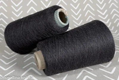 Меринос,art. VITTY, Италия, Zegna Baruffa, Состав: 100% меринос, Метраж: 2/52 2600м/100г., Цвет: WA8 (420964) графит (тёмно-серый меланж)