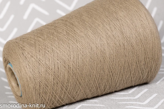 Кашемир, art. CASHMERE, Италия, Состав: 100% кашемир, Метраж: 2/27 1350м/100гр., Цвет: 04 SABBIA (серо-бежевый)