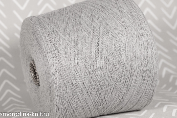 Кашемир, art. CASHMERE, Италия, Cariaggi (сток BOTTEGA VENETA), Состав: 100% кашемир, Метраж: 2/28 1400м/100гр., Цвет: 21026 шёпот дождя (серый)