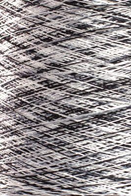 Вискоза секционная, art. RAPALLO, Италия, Ilaria, Состав: 100% вискоза, Метраж: 1500м/100гр., Цвет: 000401 чёрно-белое кино 