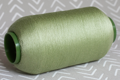 Шёлк, art. MATT, Италия, (сток BOTTEGA VENETA), Состав: 100% шёлк, Метраж: 3/90 3000м/100гр., Цвет: 107 MUFFA мох (светло-зелёный) 