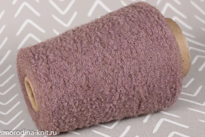 Верблюжонок букле, art. FINE CAMEL BOUCLE, Италия, Filati Naturali, Состав: 34% беби верблюжонок, 51% меринос экстрафайн, 13% полиамид (нить основа), 2% эластан, Метраж: 450м/100г., Цвет:  20817 сиреневая дымка (приглушённый розово-фиолетовый)