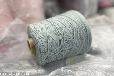 Бамбук с шёлком шнурок, art. BAMBOO-SETA, Италия, Filati Biagioli Modesto для Missoni, Состав: 65% бамбук, 10% шёлк, 25% нейлон, Метраж: 420м/100гр., Цвет: 000961 ледяной континент (приглушённый голубо-зелёный)