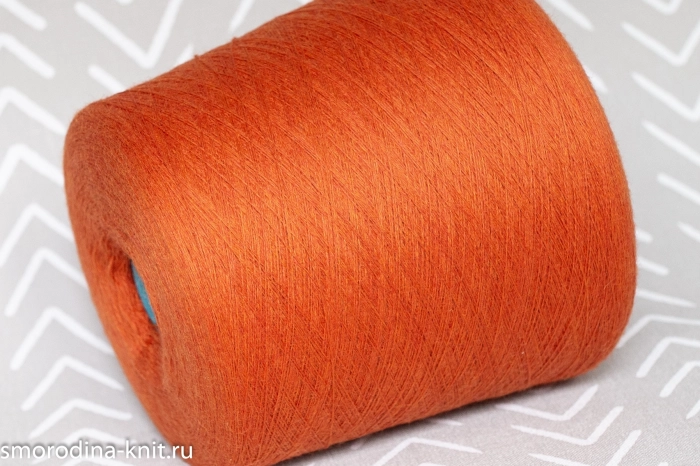 Меринос, art. CASHWOOL, Италия, Zegna Baruffa, Состав: 100% меринос, Метраж: 2/30 1500м/100гр., Цвет: 442652 золотая осень (оранжевый)