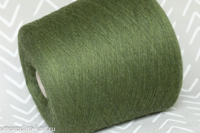 Меринос, art. CASHWOOL, Италия, Zegna Baruffa, Состав: 100% меринос, Метраж: 2/30 1500м/100гр., Цвет: 421850 молодая травка (зелёный меланж)