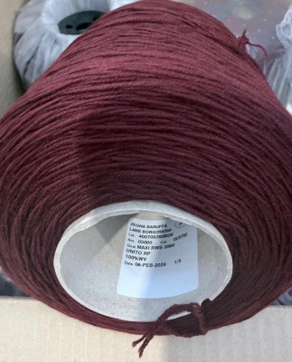 Меринос, art. MAXI, Италия, Zegna Baruffa, Состав: 100% меринос, Метраж: 300м/100г., Цвет: винно-бордовый