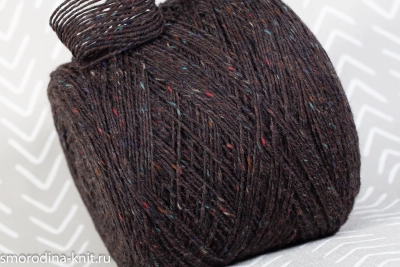 Твид, art. KILCARRA TWEED, Шотландия, Knoll, Состав: 100% шерсть, Метраж: 160м/100гр., Цвет: 1K4826 сосновый бор (коричневый с цветными вкраплениями)
