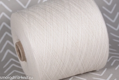 Меринос с хлопком, art. MAURA, Германия, Biella Yarn, Состав: 57% меринос экстрафайн, 43% хлопок, Метраж: 2/30 1500м/100гр., Цвет: 0E1108 лебедь (белый)