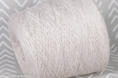 Кашемир, art. COARSEHAIR, Италия, Loro Piana (сток BOTTEGA VENETA), Состав: 100% кашемир, Метраж: 2/11 550м/100гр., Цвет: 50138 biancore mel серая норка (светло-серый)