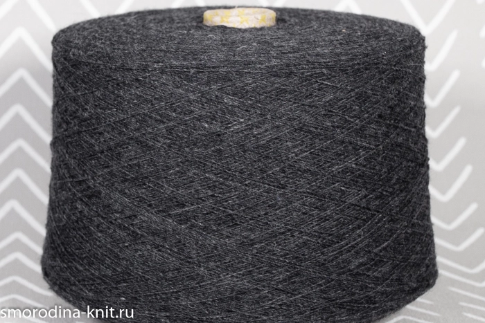 Шерсть, art. SUPERSOFT, Великобритания, Knoll (сток BOTTEGA VENETA), Состав: 100% шерсть, Метраж: 1150м/100гр., Цвет: SI130 каменный берег (тёмно-серый меланж)