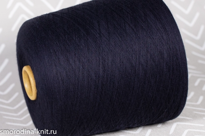 Хлопок, art. PIMA 14, Италия, Iafil (сток BOTTEGA VENETA), Состав: 100% длинноволокнистый хлопок пима, Метраж: 2/50 2500м/100гр., Цвет: 542 ночь в музее (тёмно-синий)