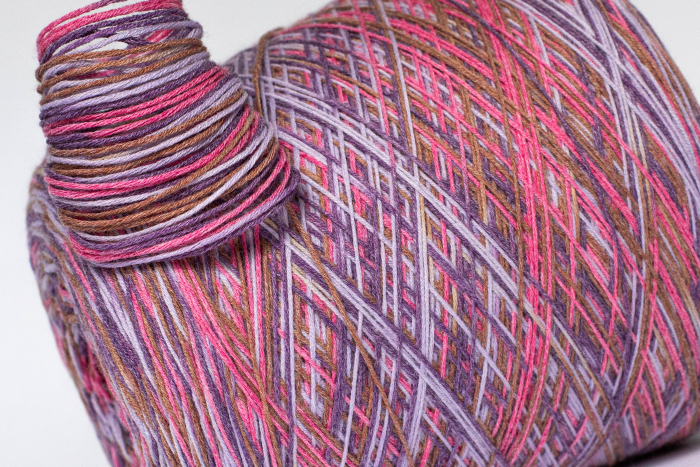 Носочная пряжа, art. RAINBOW, Италия, Filcom, Состав: 70% меринос, 30% другие волокна, Метраж: 330м/100гр., Цвет: 121 Шуман