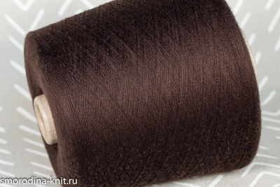 Меринос с кашемиром, art. K-CASHMERE, Италия, Италия, Prisma Ricerche для Zegna Baruffa (сток BOTTEGA VENETA), Состав: 50% меринос ультрафайн 140s, 50% кашемир, Метраж: 2/80 4000м/100гр., Цвет: 20853 горячий шоколад (коричневый)