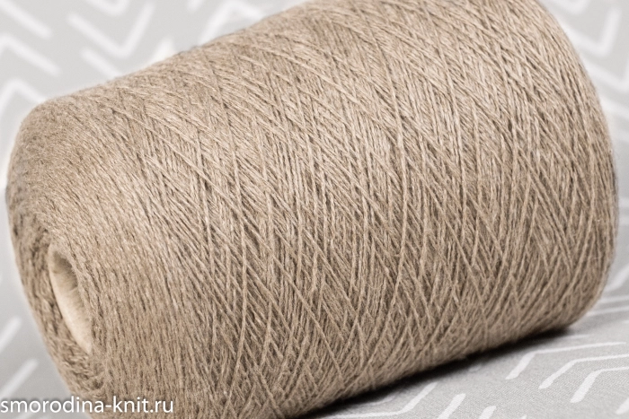 ►Кашемир, art. COARSEHAIR, Италия, Loro Piana, Состав: 100% кашемир, Метраж: 2/11 550м/100гр., Цвет: 0999 песочно-бежевый меланж