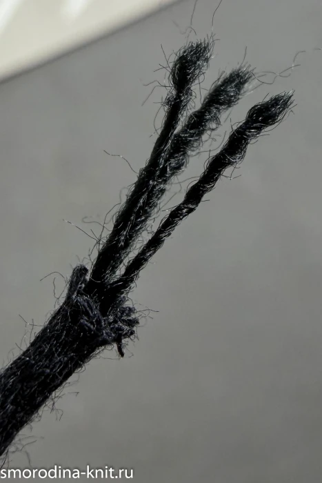 Хлопок, art. TWINE, Италия, E.Miroglio, Состав: 64% хлопок (наружный шнурок), 36% полиакрил (внутренний наполнитель), Метраж: 180м/100г., Цвет: 099 космический ноктюрн (чёрный)