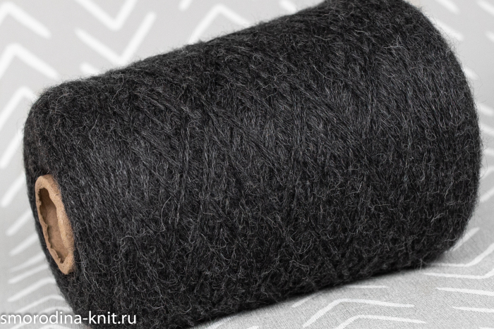 Альпака, art. BABY ALPACA, Италия, Intifil, Состав: 100% беби альпака, Метраж: 4/8 200м/100гр., Цвет: SFN75 воля Юноны (тёмно-серый меланж)