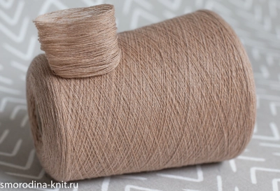 Кашемир, art. CASHMERE, Италия, Состав: 100% кашемир, Метраж: 2/26 1300м/100гр., Цвет: 1904 тёплый вечер (бежевый) 