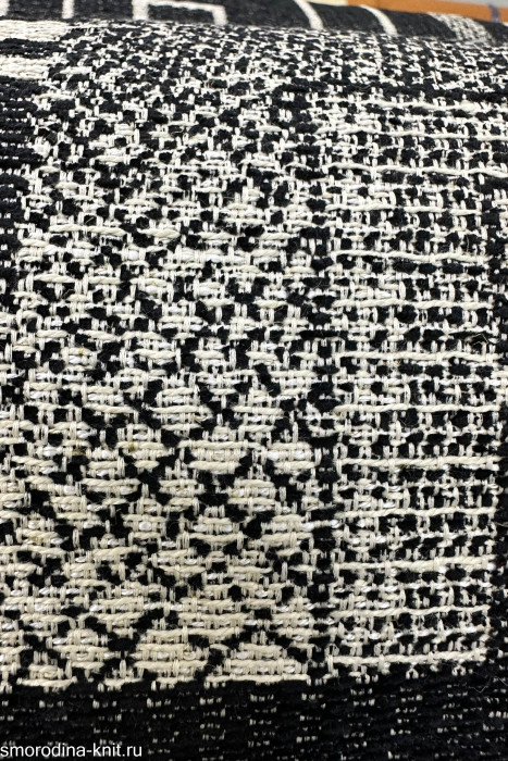 Ткань интерьерная, art. YOUGHAL, Италия, MISSONI HOME, Состав: 100% полиэстер, Ширина рулона: 143см, Цвет: nero/bianco чёрно-белая геометрия