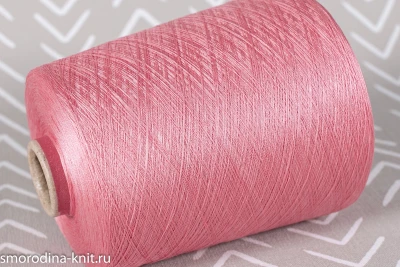 Шёлк с вискозой, art. WASABI, Италия, Servizi e seta, Состав: 88% вискоза, 12% шёлк, Метраж: 2/120 6000м/100гр., Цвет: VI984 роза Авроры (розовый)