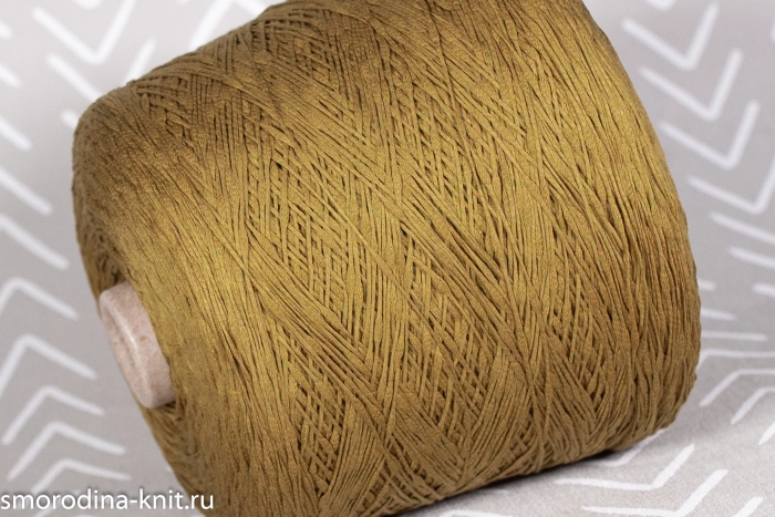 Хлопок, art. BARK, Италия, Mister Joe, Состав: 100% хлопок мако, Метраж: 420м/100гр., Цвет: 25-510 пустынный оазис (тёмный зелёно-жёлтый) 
