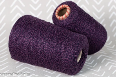 ►Кашемир, art. COARSEHAIR, Италия, Loro Piana, Состав: 100% кашемир, Метраж: 2/11 550м/100гр., Цвет: 0999 синий и фиолетовый мулине