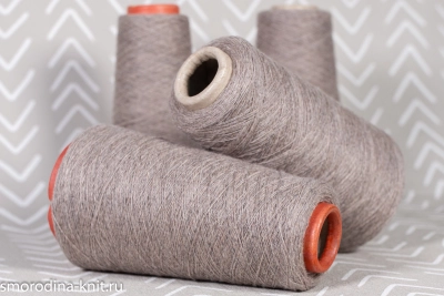 Кашемир, art. CASHMERE, Италия, Cariaggi, (сток BOTTEGA VENETA), Состав: 100% кашемир, Метраж: 2/28 1400м/100гр., Цвет: 20629 пустынная дымка (серо-коричневый меланж)