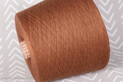 Хлопок с мериносом, art. BONWOOL, Италия, Monticolor, Состав: 85% органический гребенчатый хлопок, 15% мериносовая шерсть, Метраж: 3/50 1666м/100г., Цвет: GX38 глиняный берег (приглушённый коричнево-оранжевый)