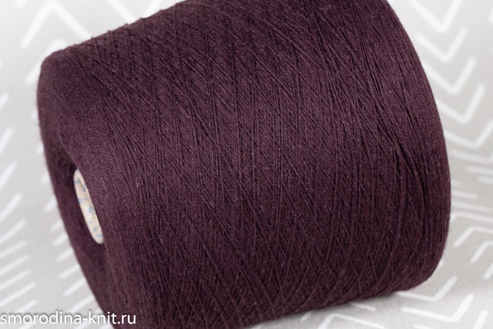 Кашемир, art. CASHMERE, Италия, Cariaggi, Состав: 100% кашемир, Метраж: 2/28 1400м/100гр., Цвет: 21969 вишня Мерло (пыльно-бордовый) 