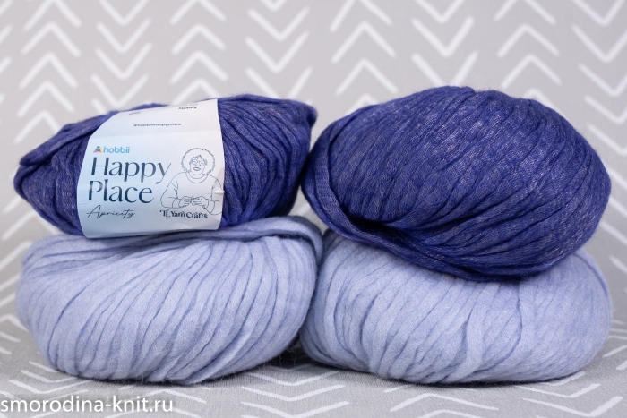 (МОТКИ) Альпака, art. APRICITY, Италия, Hobbii, Состав: 65% альпака, 7% шерсть, 28% полиамид, Метраж: 120м/50гр., Цвет: набор TB3017 (синий,голубой)