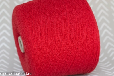 Шерсть, art. IRIS, Италия, Belfiore Filati, Состав: 80% шерсть, 20% полиамид, Метраж: 1/15 1500м/100гр., Цвет: 131 ROSSO красный 